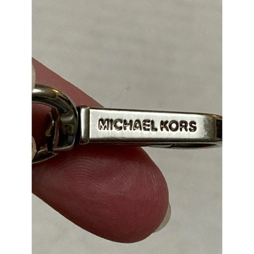 Michael Kors Beige Wristlet‎ Strap Silver Hardware
